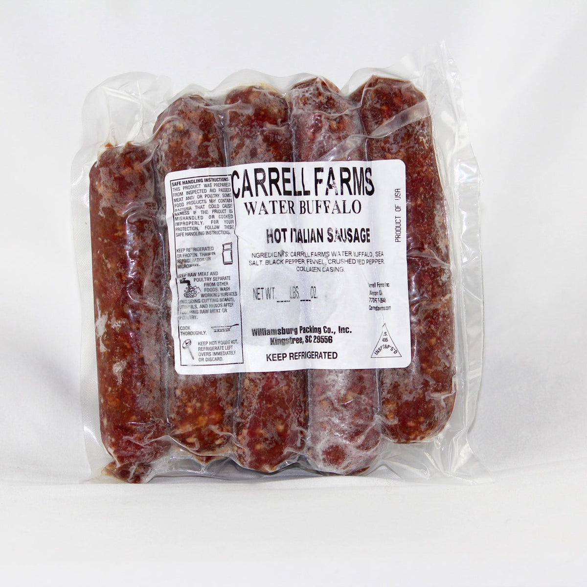 Buffalo Sausage- Hot Italian