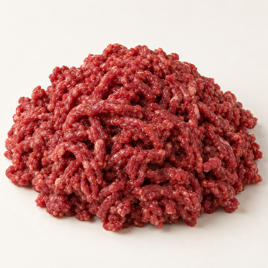 Carrell Farms raw ground water buffalo organ blend, 80 percent meat and 20 percent organ